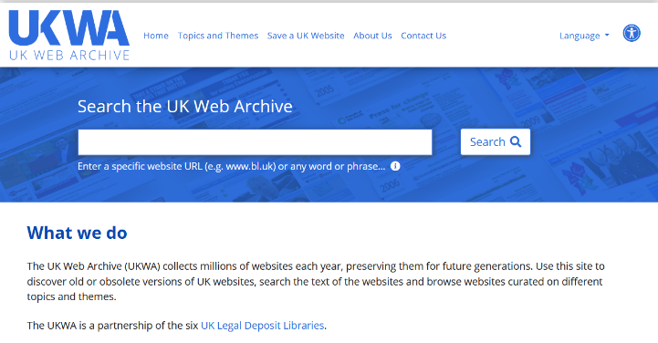 web archive